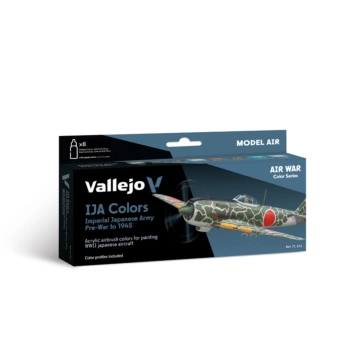 Set 8 pinturas para modelismo 152 Imperial Japanese Army (IJA) colors pre-war to 1945 Air War Vallejo 17ml