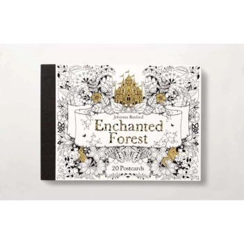 Enchanted Forest 20 Postcards J Basford Inglés