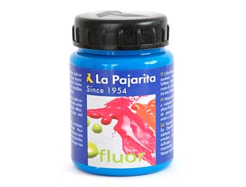 Pintura Acrílica Flúor Azul Luminoso La Pajarita 75ml