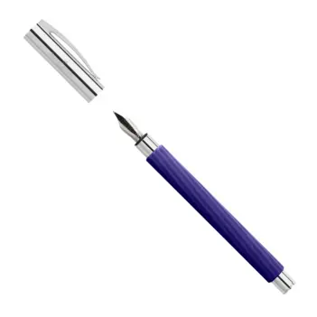Pluma Estilográfica Ambition Italic Midnight Mauve Faber-Castell