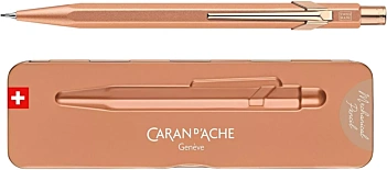 Estuche Metálico con Portaminas Brut Rosé 844 Caran d'Ache 0,7mm