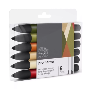 Set 6 Promarker Tonos Paisaje #01 Winsor and Newton