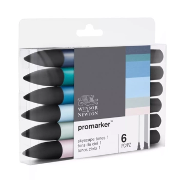 Set 6 Promarker Tonos Cielo Winsor and Newton