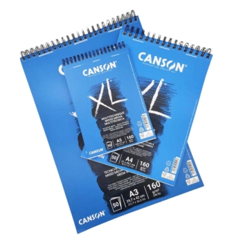 Bloc mix media espiral grano fino XL Canson 160g/m²