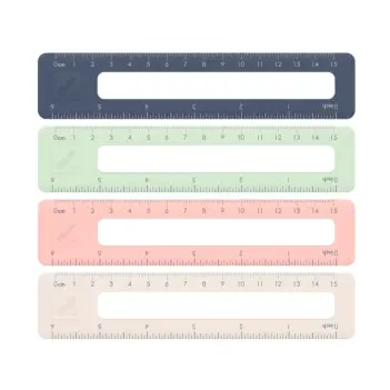 Regla de plástico rectangular vacío 430 Milan 15cm