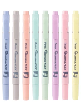 Rotulador Doble Punta Illumina Flex Pastel Pentel