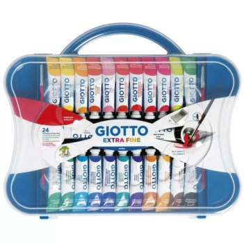 Maletín 24 Tubos Témpera Extra Fina Giotto