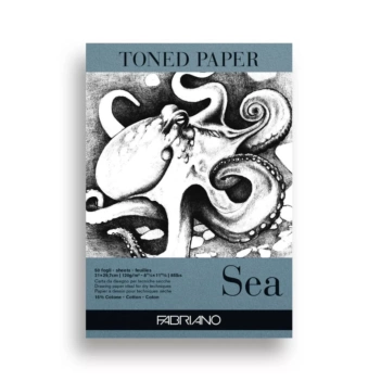 Bloc de papier tonique Sea Pad A4 120g/m² Fabriano