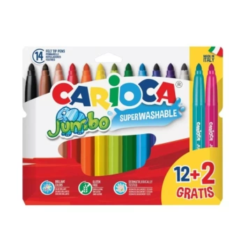 Zestaw markerów 12+2 Jumbo Carioca