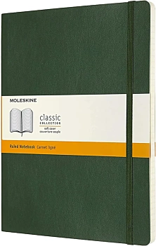 Cuaderno Verde mirto Clásico Tapa Blanda Rayas 19x25cm Moleskine
