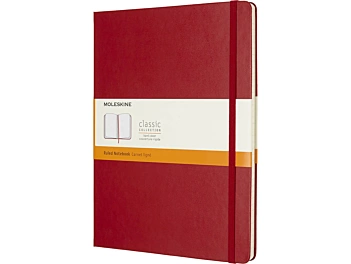 Cuaderno Rojo escarlata Clásico Tapa Dura Rayas 19x25cm Moleskine