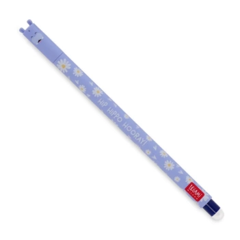 Bolígrafo de gel borrable Erasable Pen Hippo Legami