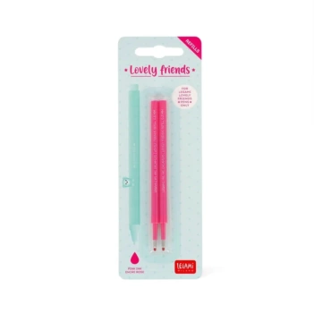 Set of 2 refills Lovely Friends Pink gel pen Legami