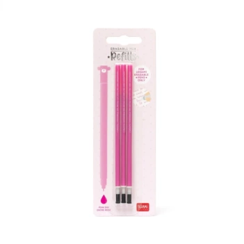 Legami Set van 3 Vullingen Erasable Pen Uitwisbare Gelpen Roze 