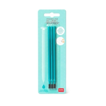 Legami Set van 3 Vullingen Erasable Pen Uitwisbare Gelpen Hemelsblauw 