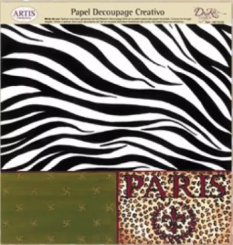 SUPER OFERTA **40%** Papel de Decoupage 0813349 Motivos de París 30x30cm Dayka