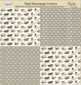SUPER OFERTA **40%** Papel de Decoupage 0813352 Cuadros 30x30cm Dayka