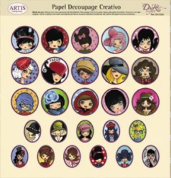 SUPER OFERTA **40%** Papel de Decoupage 0813356 Mujeres 30x30cm Dayka