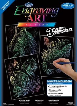 Art de la gravure Rainbow Royal &amp; Langnickel Set de draps de gravure