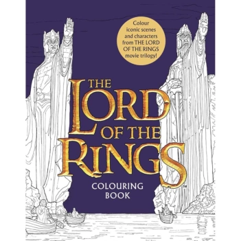 Libro da colorare della trilogia cinematografica del Signore degli Anelli, inglese