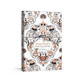 Land, Sea, and Sky: Three Colorable Notebooks J Basford Inglés