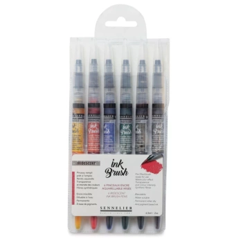 Set 6 iriserende inktpenseelmarkeringen Sennelier
