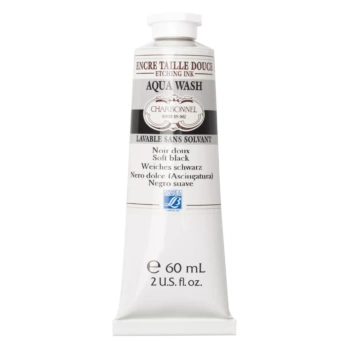 Tinta Calcográfica Aquawash Negro Suave Lefranc and Burgeois 60ml