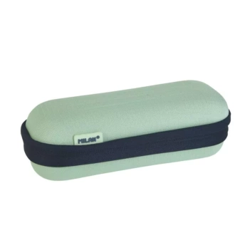 Milan Since 1918 Grünes ovales Etui Halbsteif Kollektion 430