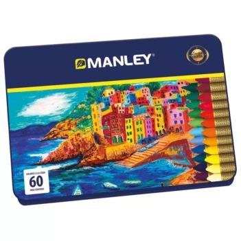 Caja metálica 60 ceras Manley