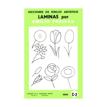 Artistic drawing plates by Emilio Freixas C2 Flores