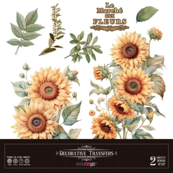 Wall decals Sunflowers La Vie en Fleurs 30x30cm