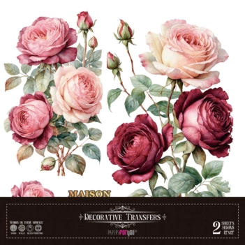 Stickers Pink La Vie en Fleurs 30x30cm