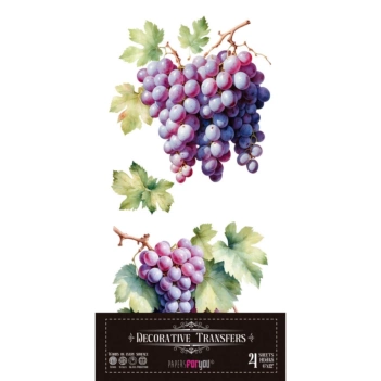 Stickers Grapes Fruits Market 15x30cm