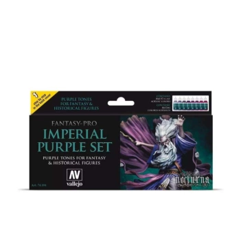 Set 8 pinturas para modelismo 104 Imperian Purple Fantasy-Pro Vallejo 17ml