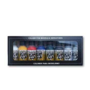 Kit de pintura de modelismo Model Air Básicos Vallejo