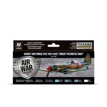 Vallejo Set 8 Modellierfarben  Soviet Air Force VVS 1941 to 1943 “Great Patriotic War” 17ml  197 