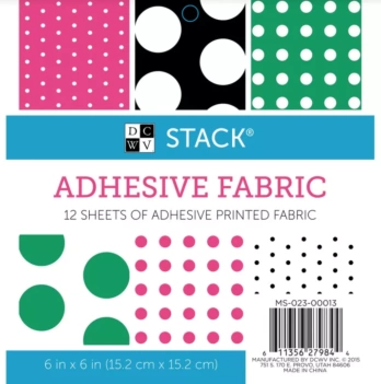 SUPER DEAL **40%** DCWV Set of Adhesive Cloth Sheets 15x15cm