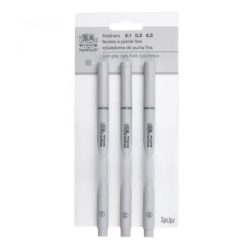 Set 3 Rotuladores Fineliner Cool Grey Winsor & Newton 