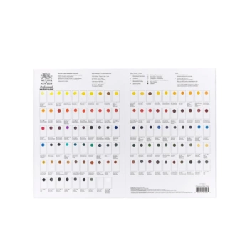 Carta 109 puntos de acuarela Professional Winsor & Newton