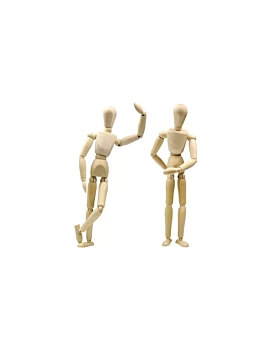 Maniquí masculino articulado magnético 12cm Talens