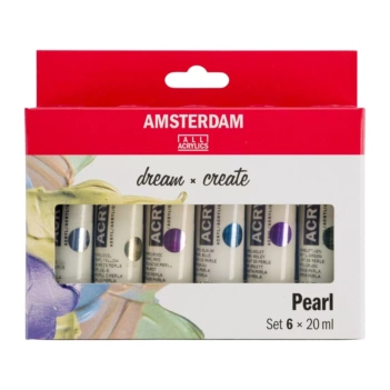 Set 6 Acrílicos Perlados Selección General Talens 20ml
