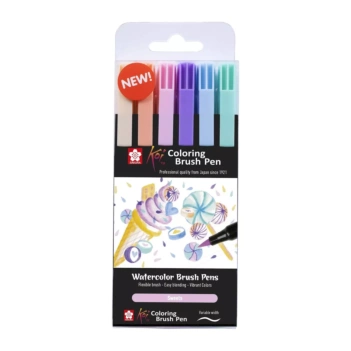 Set 6 Rotuladores Koi Brush Pen Sweets Sakura

