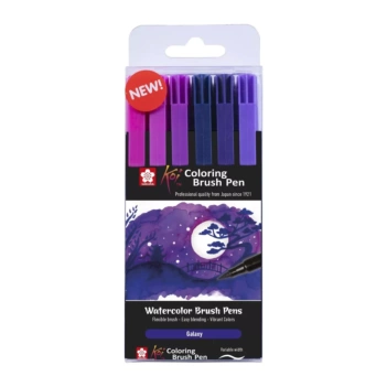 Set 6 Rotuladores Koi Brush Pen Galaxy Sakura

