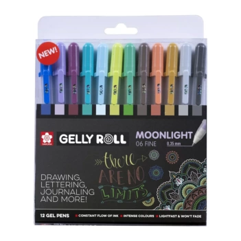 Set 12 Bolígrafos de gel Gelly Roll Moonlight 06 Sakura
