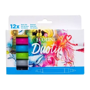 Set 12 Marqueurs Duotip Basic Ecoline