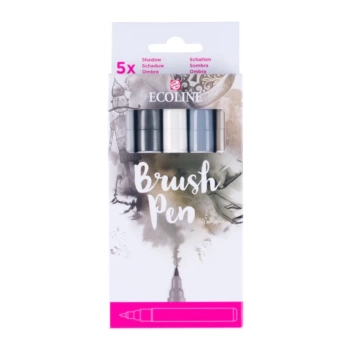 Set de 5 rotuladores Shadow Brush Pen Ecoline