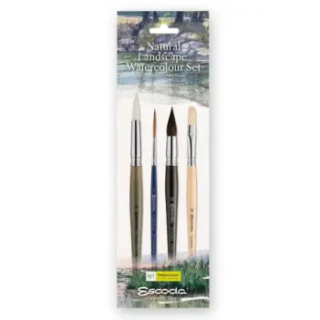 Set 4 pinceles acuarela Natural Landscape Escoda