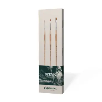 Set 3 pinceles para miniaturas Scenic 8864 Escoda