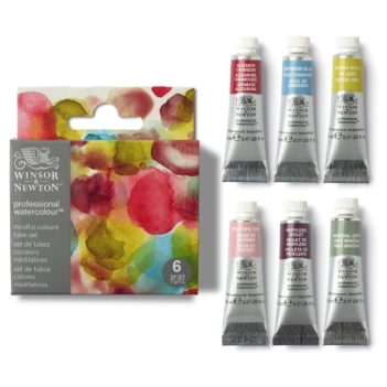 Set 6 tubos acuarela colores meditativos Professional Winsor & Newton 5ml