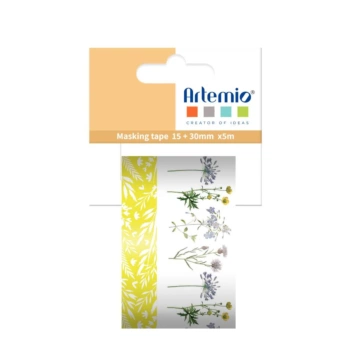 Artemio Set 2 washi tape Flowers and Branches Botany 
